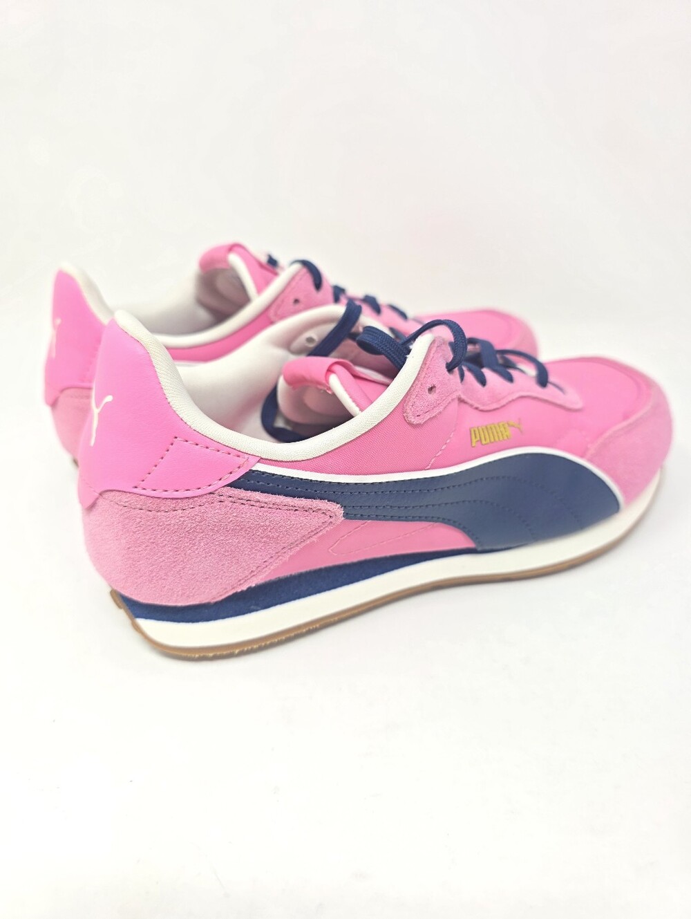 Puma Womens St. Miller Rose Sneakers Pink Navy Blue White 8.5